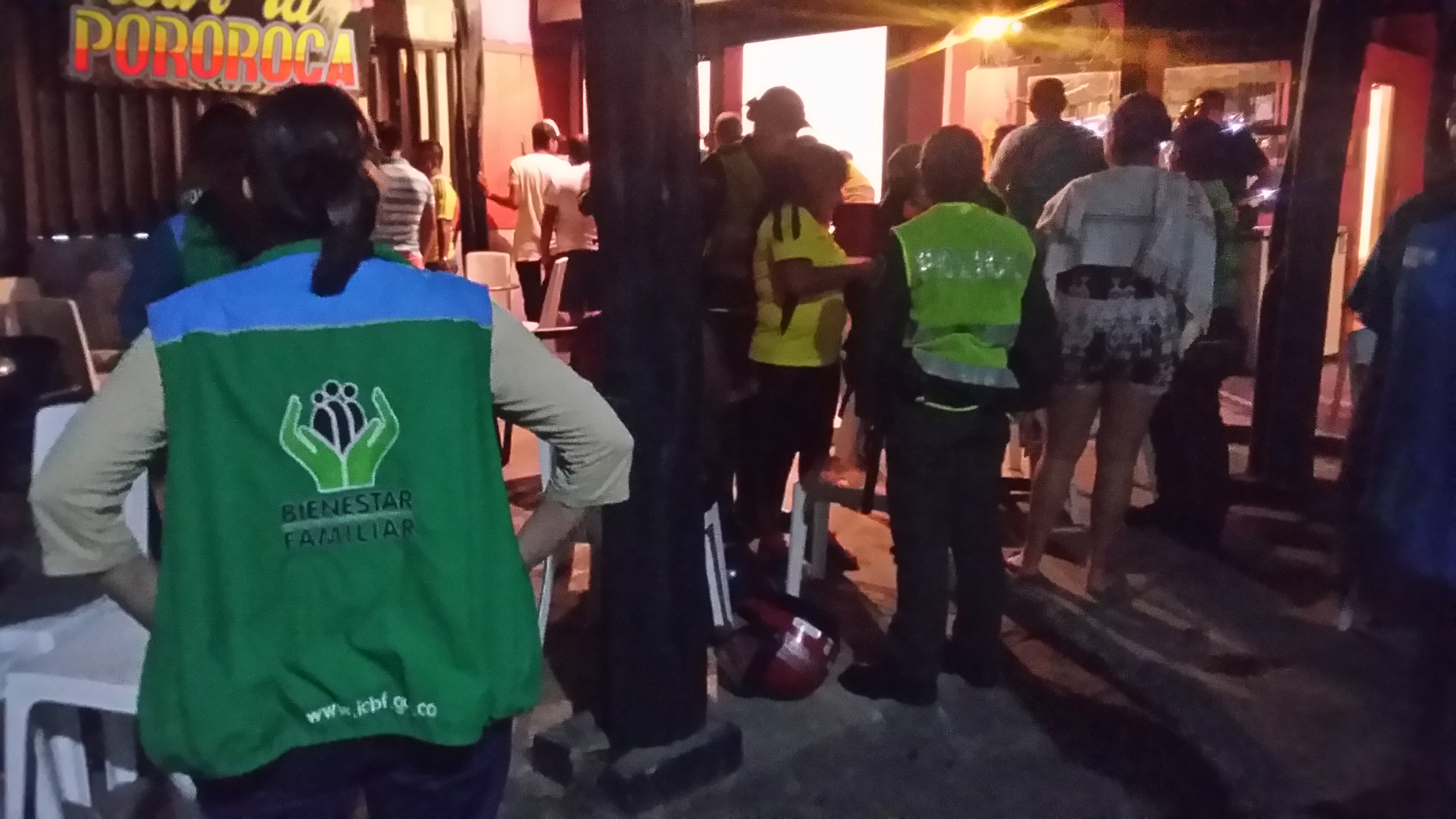 La labor es articulada con el I.C.B.F, el Ministerio Público y la Comisaria de Familia 