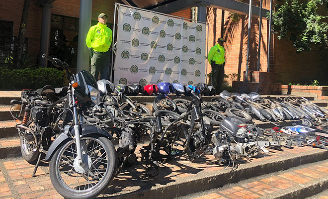 Incautación de moto partes