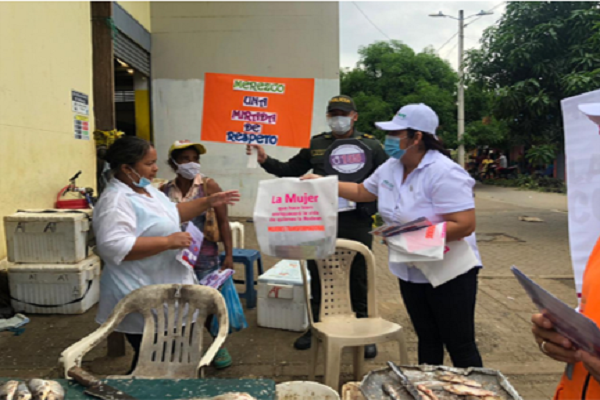 No a la violencia, denuncia a las líneas de atención 155 y 123