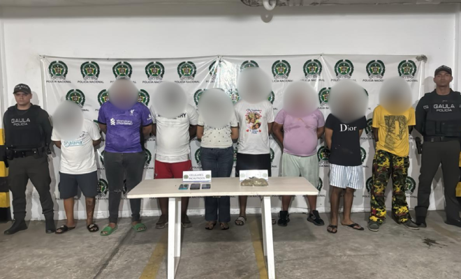 Ocho personas capturadas por el delito de extorsi&oacute;n