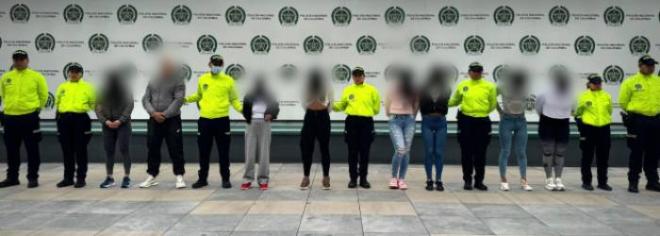 Grupo de 8 personas capturadas, señaladas de afectar establecimientos de cadena y grandes superficies en Bogotá y Soacha