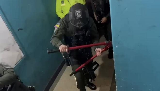 operativo policial realizado por el grupo de operaciones especiales y uniformados de investigación judicial