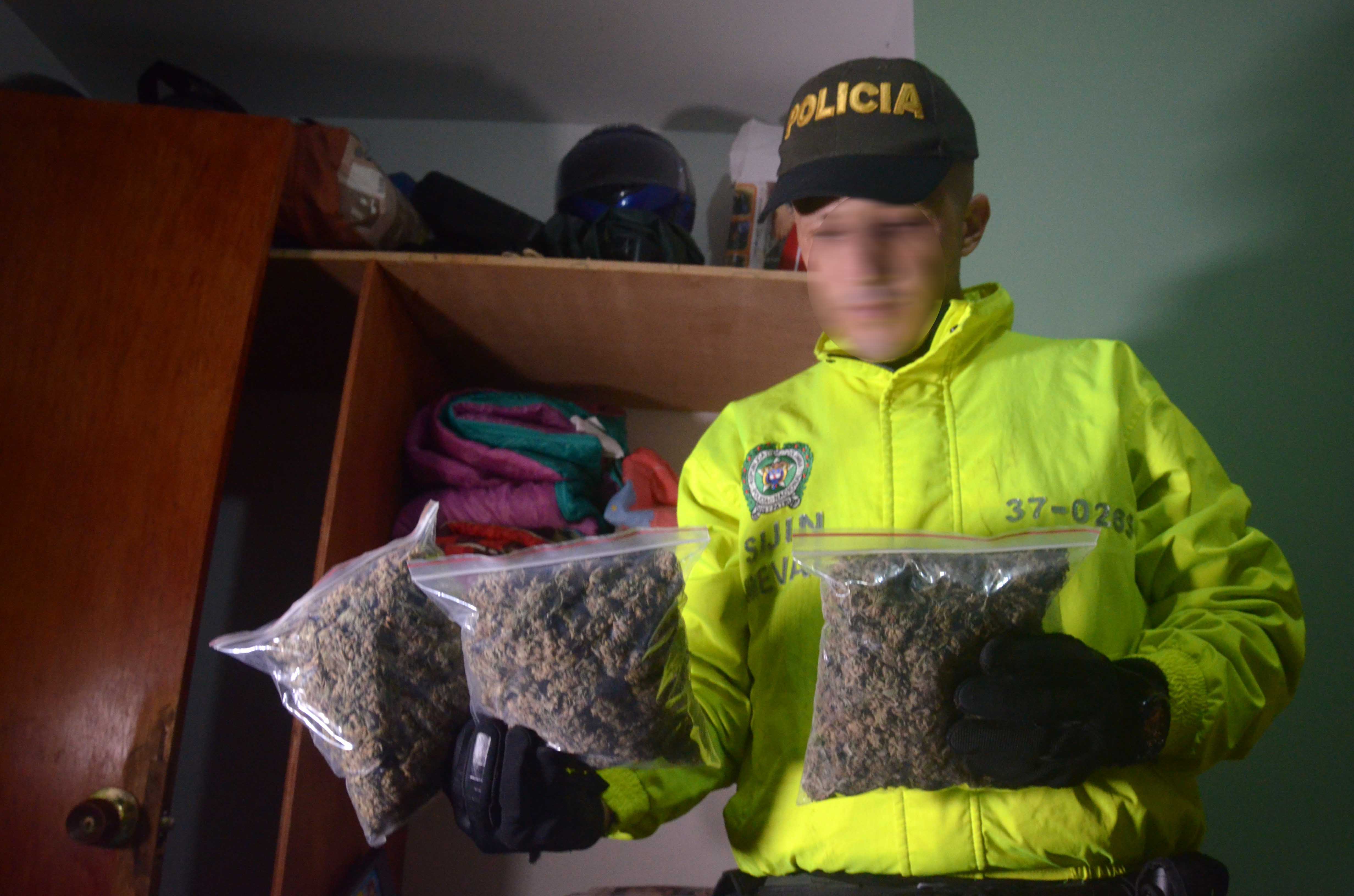 Marihuana hallada en allanamiento a finca en el Peñol Antioquia