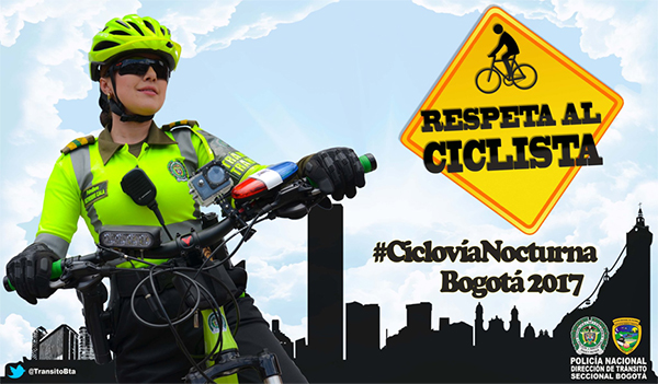 policia-colombia-ciclovia-nocturna