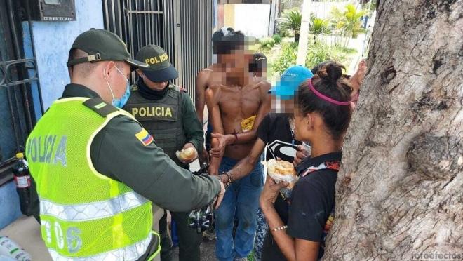 Policías del cuadrante y habitantes en situación de calle, unidos para el mejoramiento entorno del barrio san Martín