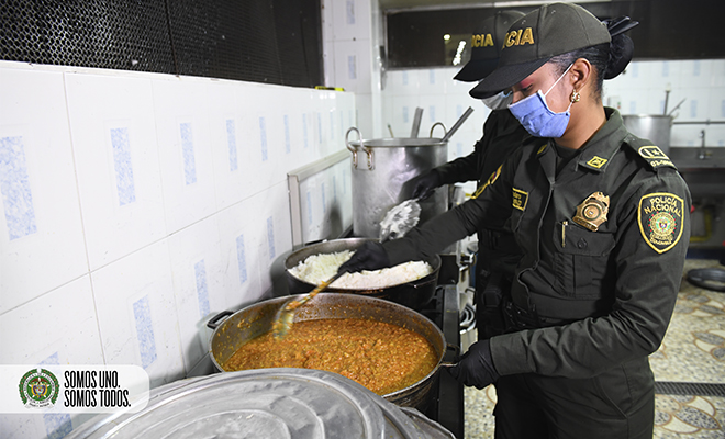 Preparación alimentos comedor comunitario