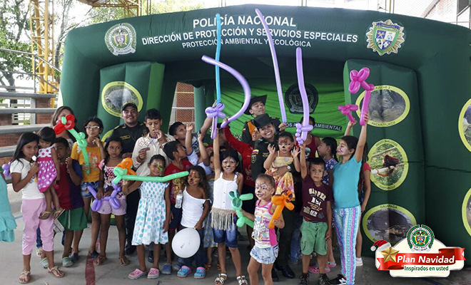 La Policía Nacional-promueve-en-el Meta-la campaña-‘corazón-verde-silvestre’