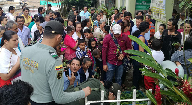 La Policía Nacional-vela por la protección de la palma de cera-hogar del loro orejiamarillo-Meta