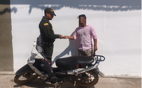 Recuperación de motocicleta 