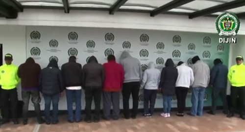 POLICIA COLOMBIA-dijin-capturados-red-trata de personas