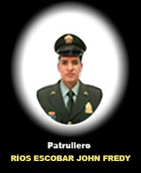 Fotograf&iacute;a del Se&ntilde;or Pt. R&iacute;os Escobar John Fredy quien falleci&oacute; en cumplimiento de su deber.
