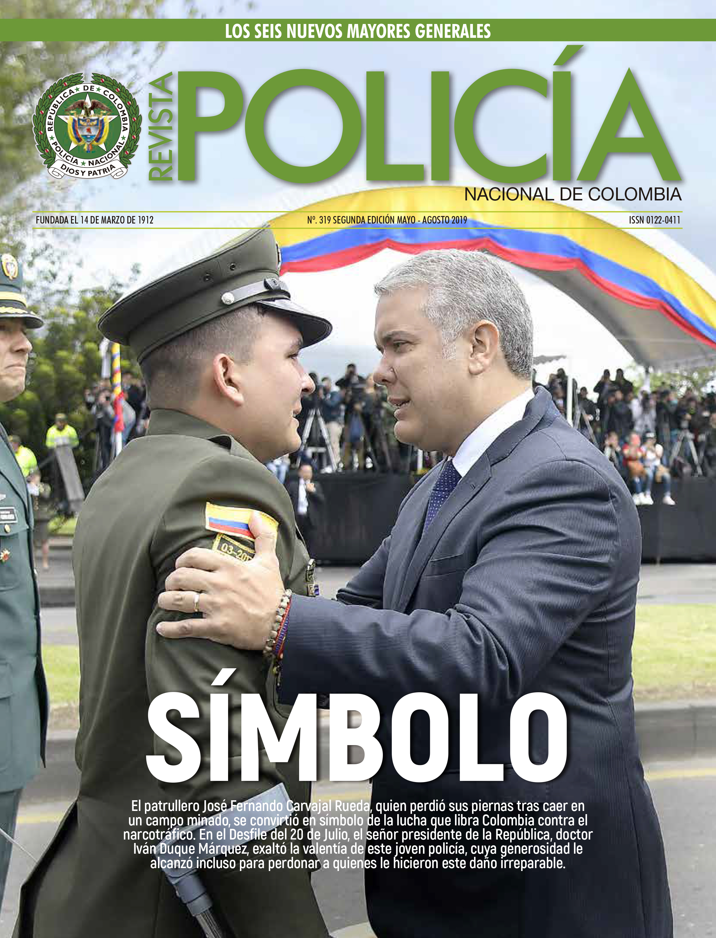 Revista Polic&iacute;a Nacional edici&oacute;n 319