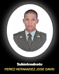 Fotograf&iacute;a del Se&ntilde;or Si. P&eacute;rez Hern&aacute;ndez Jos&eacute; David quien falleci&oacute; en cumplimiento de su deber.