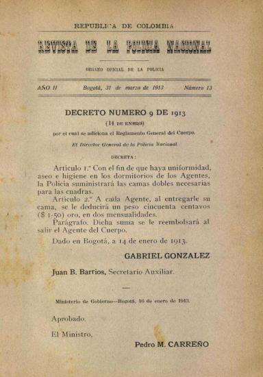 Portada de la Revista de la Policía