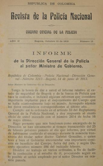 Revista Policía Nacional edición Nro. 15 y 16 Primera época