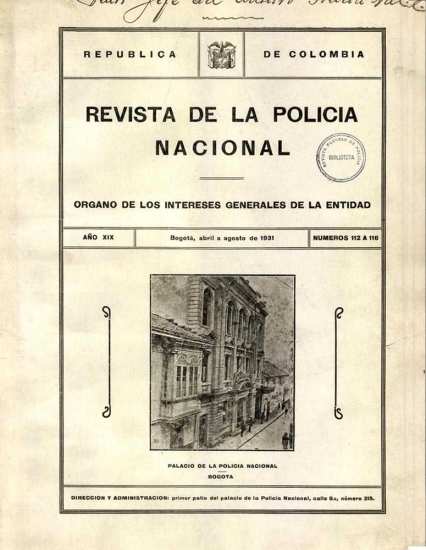 Portada de la Revista de la Policía
